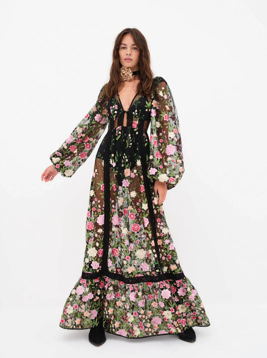 [For Love & Lemons] Luna Maxi Dress