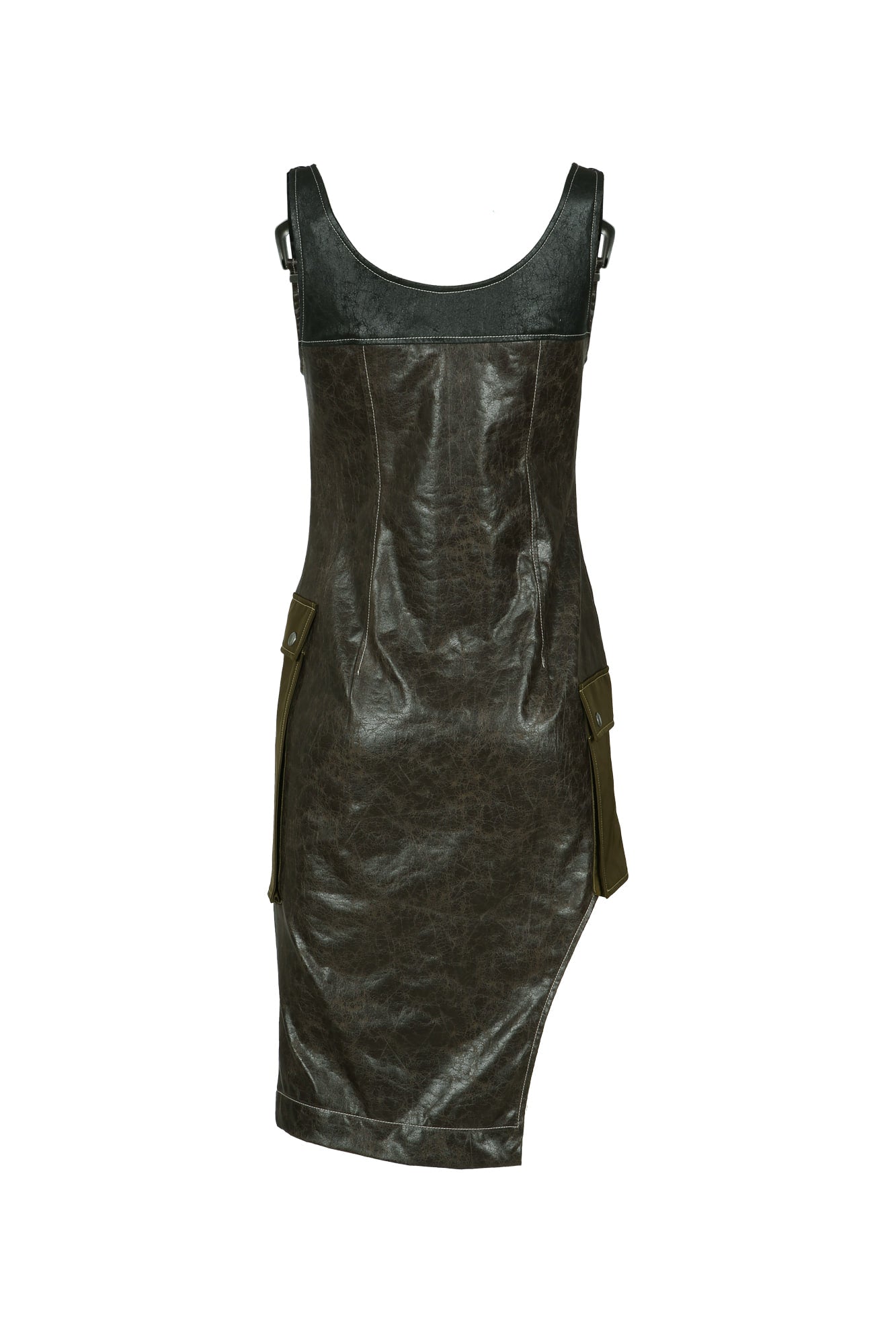 [Andersson Bell] Sadie Cracked Faux Leather Dress