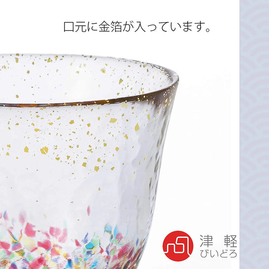 Japan's Tsugaru Hand-made Colorful Nebuta Pourer Cup