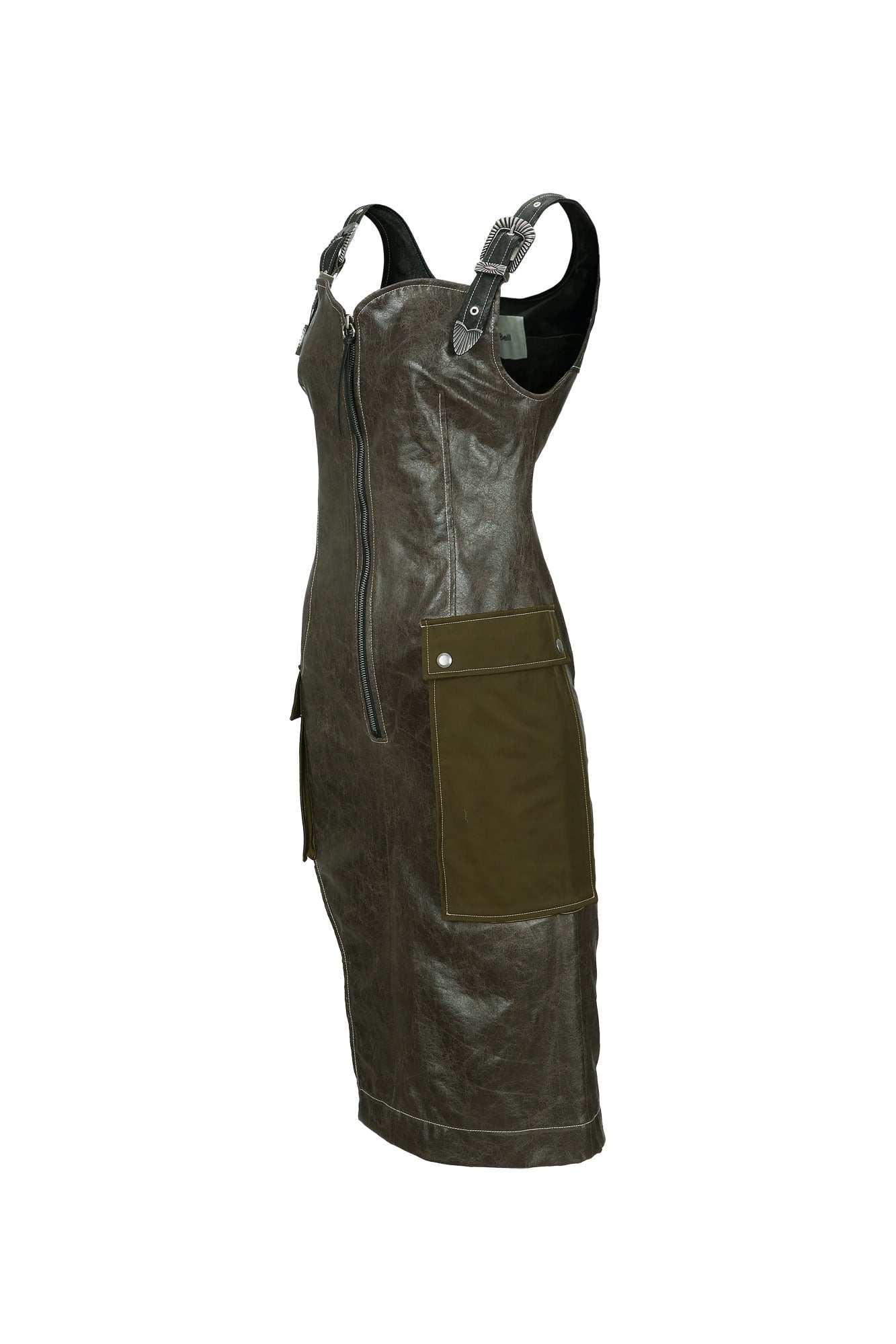 [Andersson Bell] Sadie Cracked Faux Leather Dress
