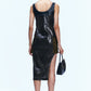 [Andersson Bell] Sadie Cracked Faux Leather Dress