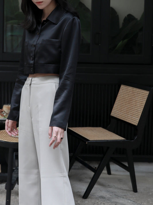 Short Silk Shirt