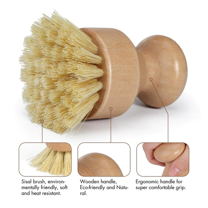 [Us and the Earth] Natural fibre pot brush