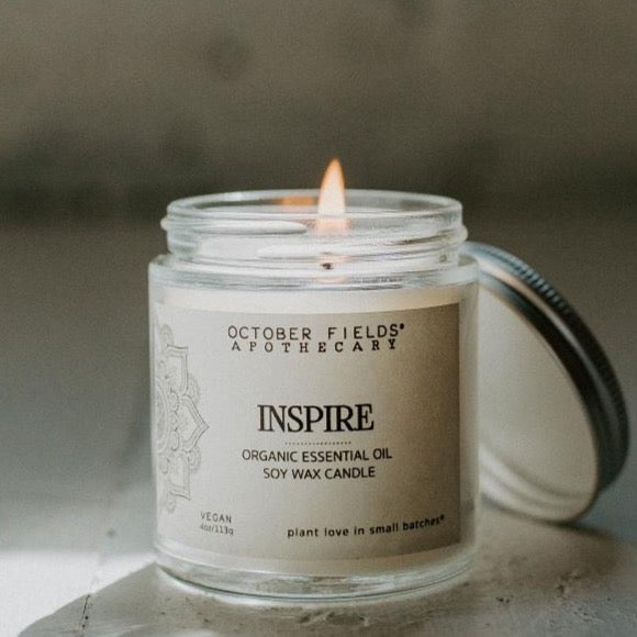 [October Fields] 'Inspire' Essential Oil Candle