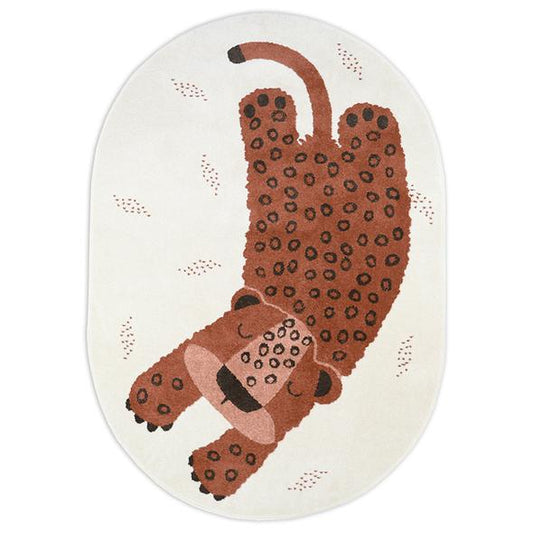 [NATTIOT] KLEO SIENNA Children's Rug Little Leopard