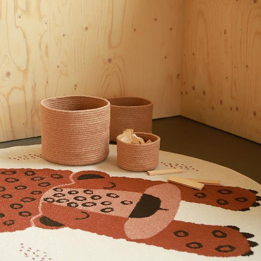 [NATTIOT] KLEO SIENNA Children's Rug Little Leopard